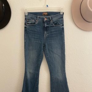 MOTHER The Weekender High Rise Flair Jeans